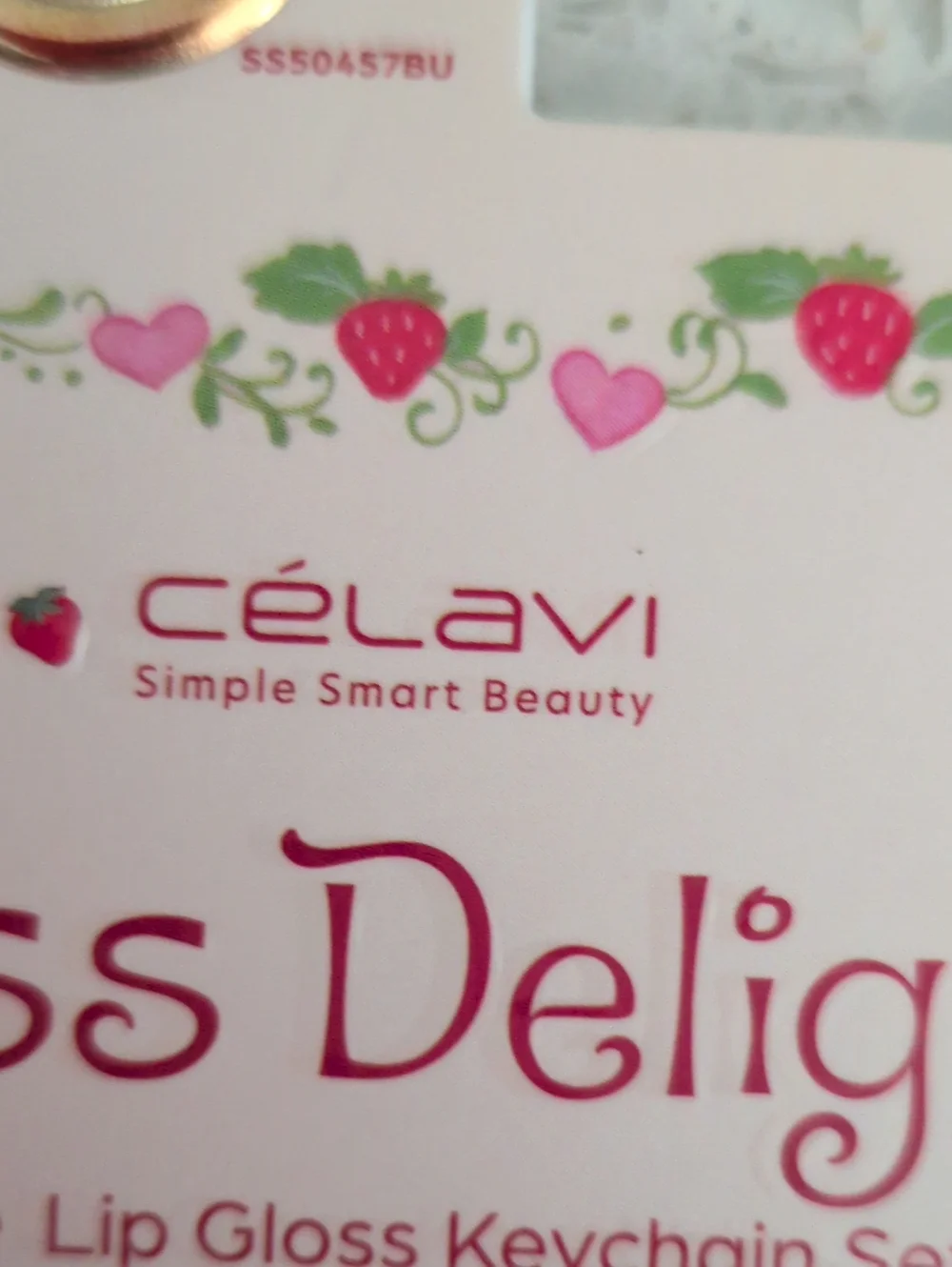 STRAWBERRY Shortcake Lip Gloss Delight with Strawberry Keychain Limited Edition